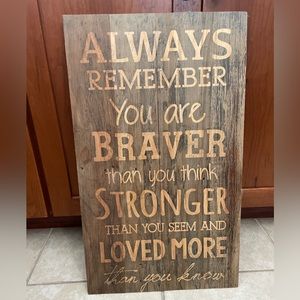 Inspirational quote home decor
